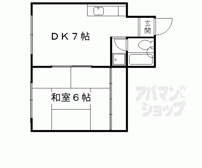 【嵯峨中通ビル】間取