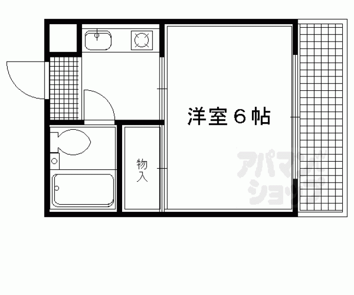 【聚楽ＰＡＴＩＯ】間取