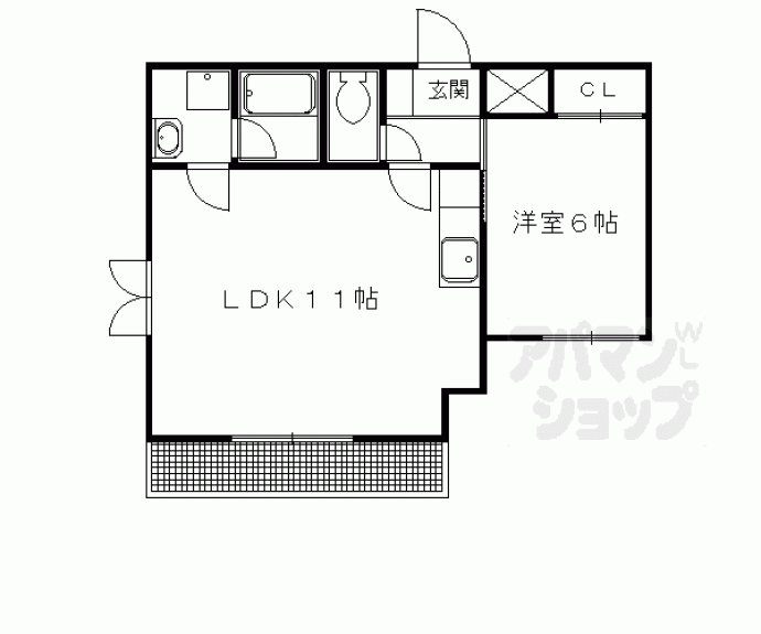 【プラザ神泉苑】間取