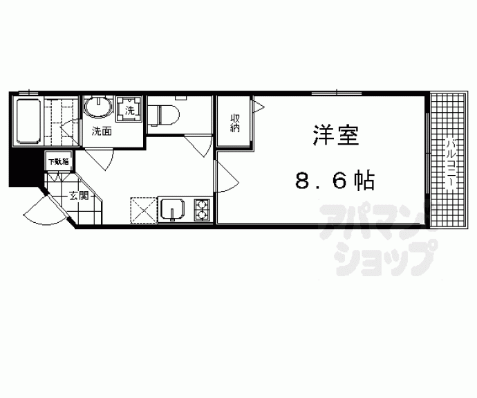 【アルティスタ西院】間取