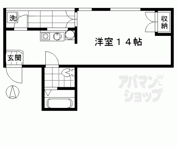 【ハチセ若宮ハイツ】間取