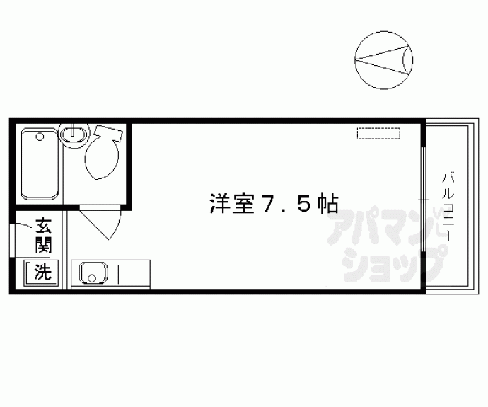 【グランバリュー東福寺】間取