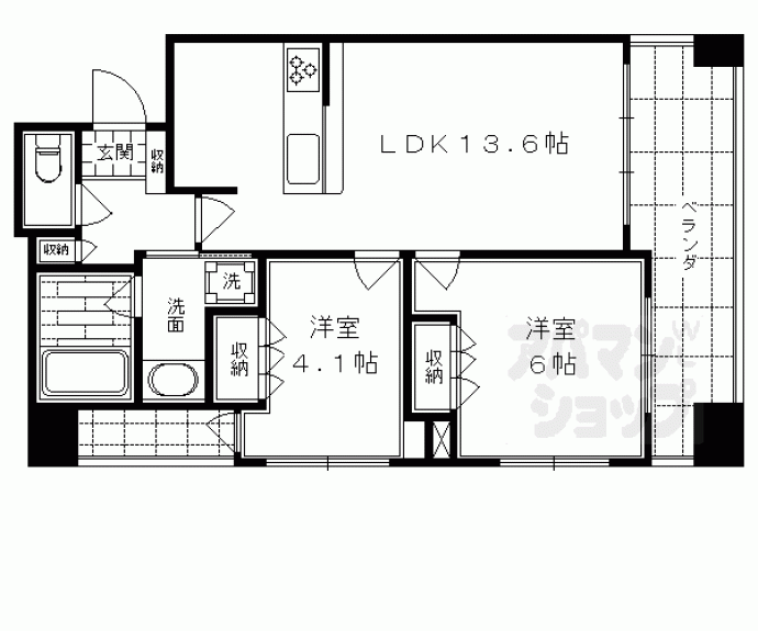 【アンビエント高辻通】間取