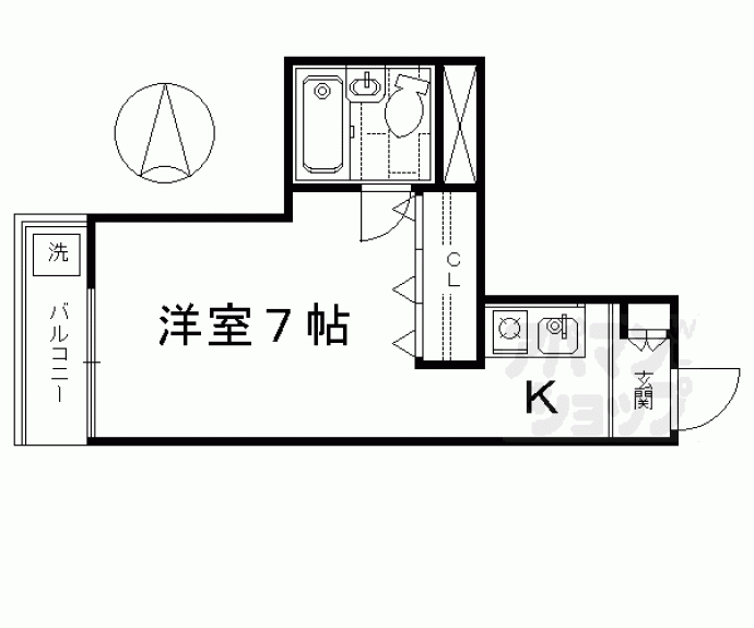 【タワーズ五条】間取