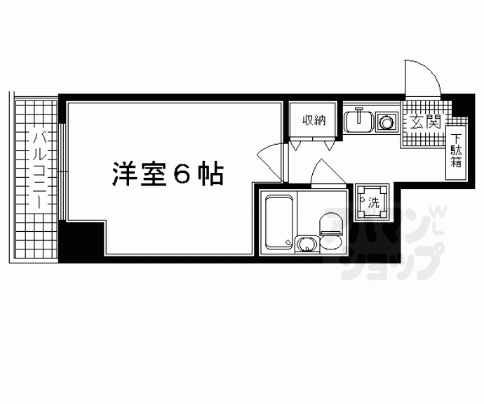 【四条大宮シャトー朝日】間取