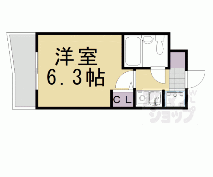 【四条大宮シャトー朝日】間取