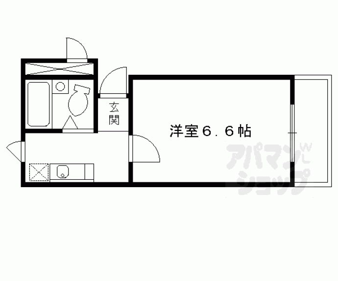 【ビラ・アペックス京都七条壬生】間取