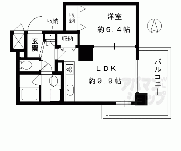 【レジオン四条西洞院】間取