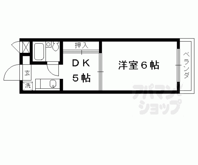 【セシール太秦】間取