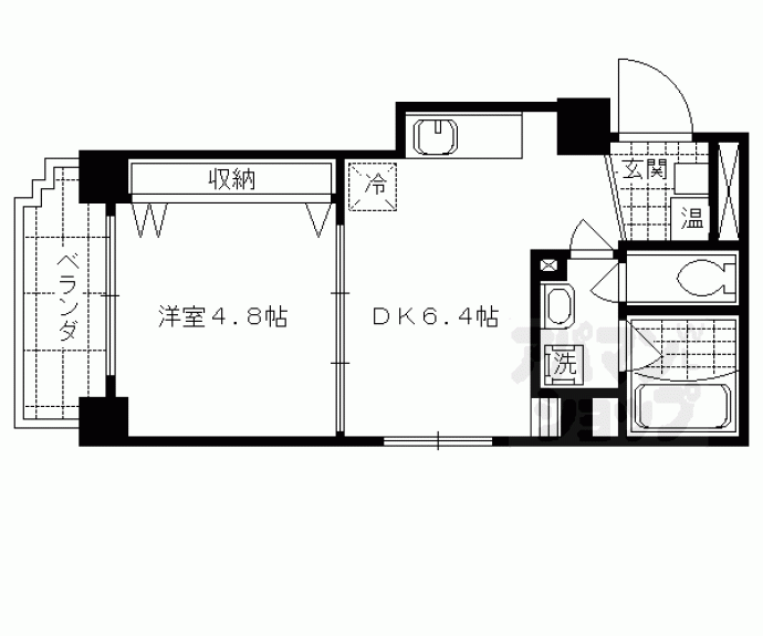 【ドルチェヴィータ四条大宮】間取