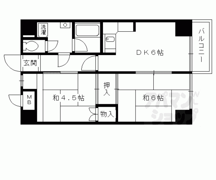 【ＡＭＳ桃山】間取