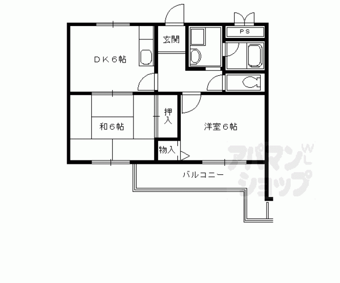 【トマーテ西京極】間取