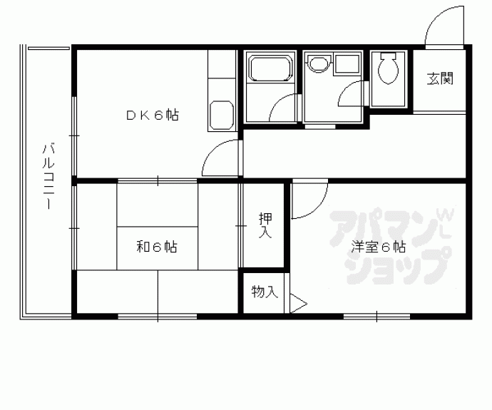 【トマーテ西京極】間取