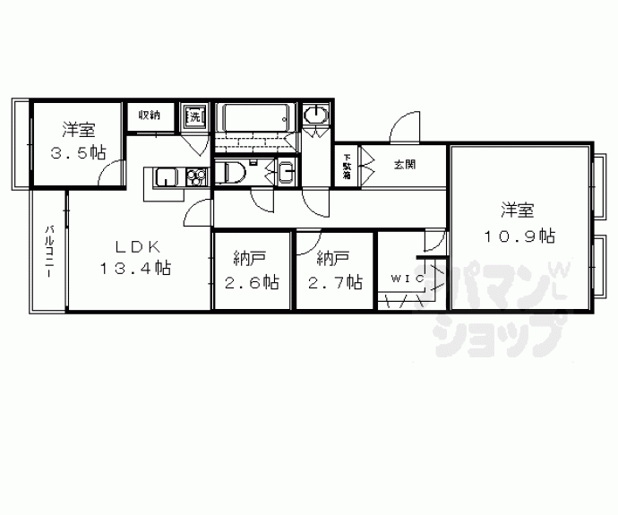 【ネオハイツ東山】間取