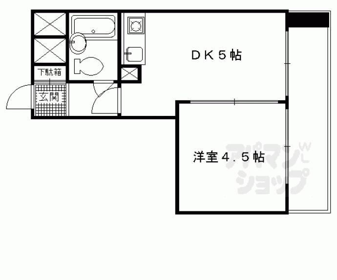 【朝日プラザ深草】間取