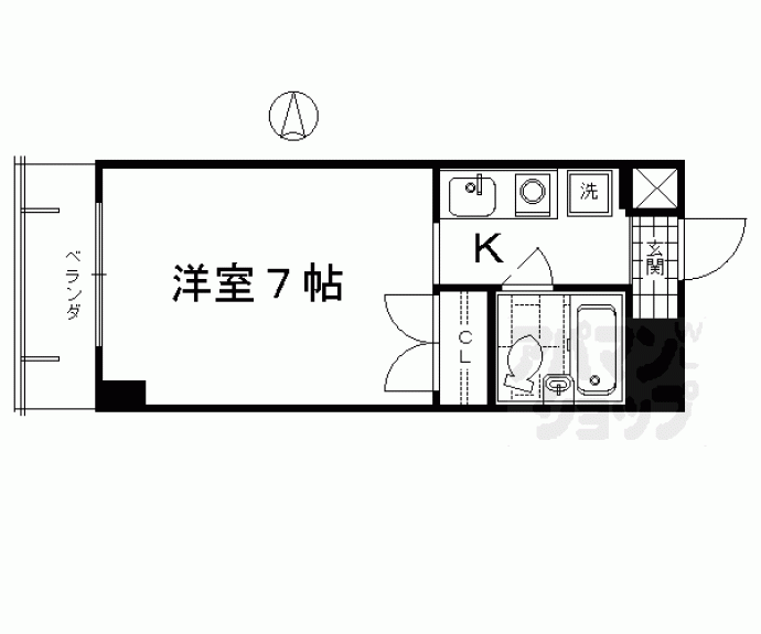 【リバティーハウス京都】間取