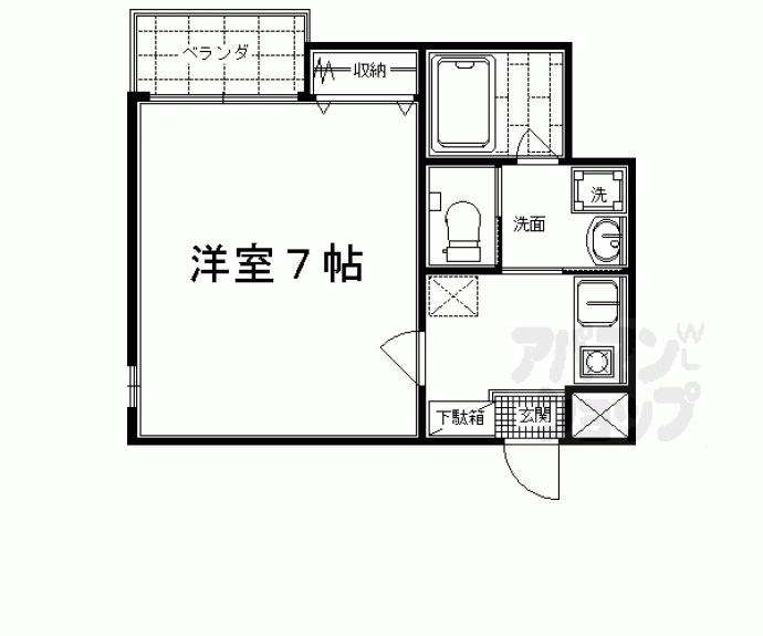 【アブティール桂西口】間取