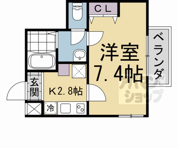 【アブティール桂西口】間取