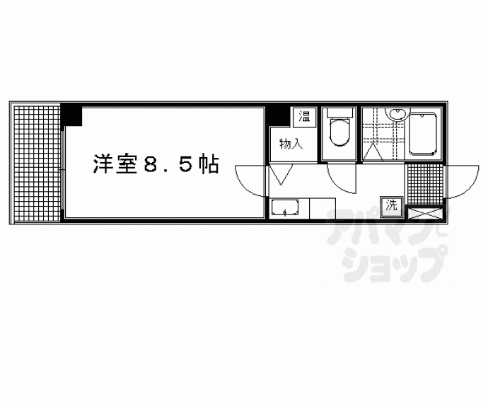 【エスポワール聚楽】間取