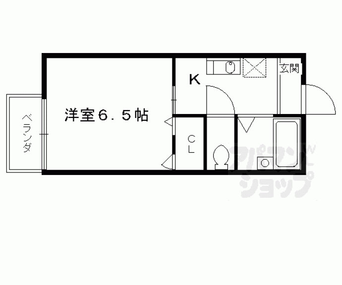 【カーサ丹波橋】間取