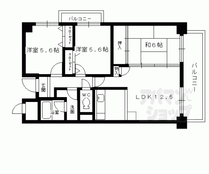 【ソレーユ大久保】間取