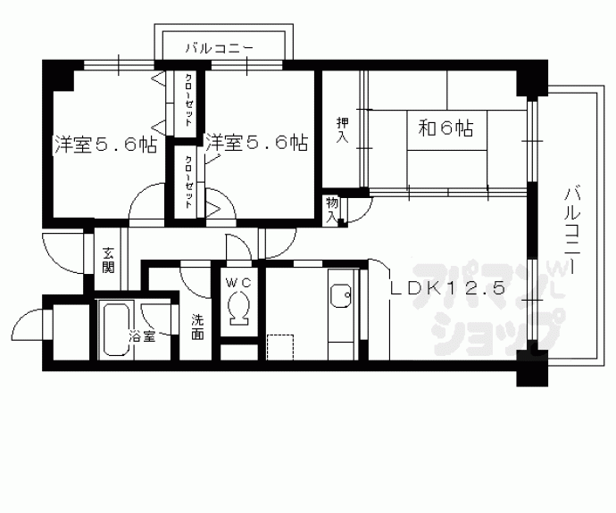 【ソレーユ大久保】間取