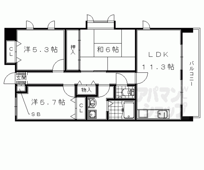 【レシデンシア巨椋】間取