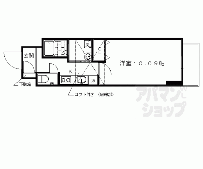 【メディナ西大路駅前】間取