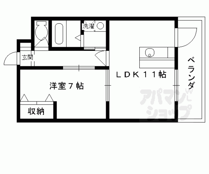 【フレーヴァー七瀬川】間取