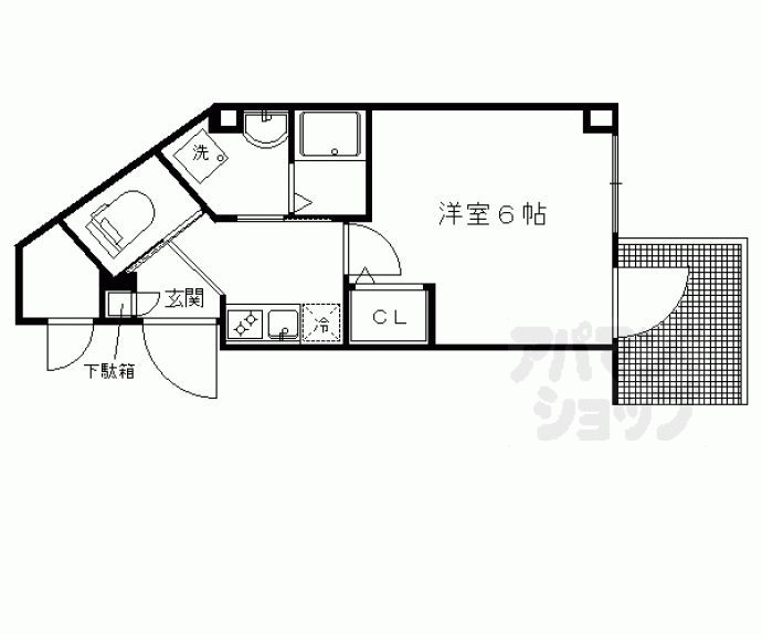 【グランエクラ高野清水】間取