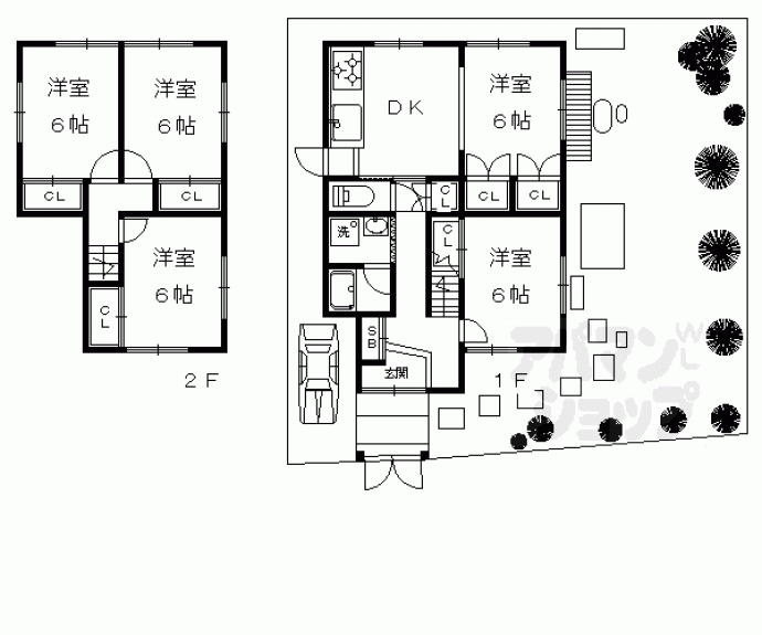 【静市市原町貸家９２０－１９】間取