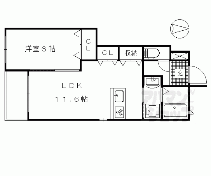 【Ｓｏｌｅｉｌ宝ヶ池】間取