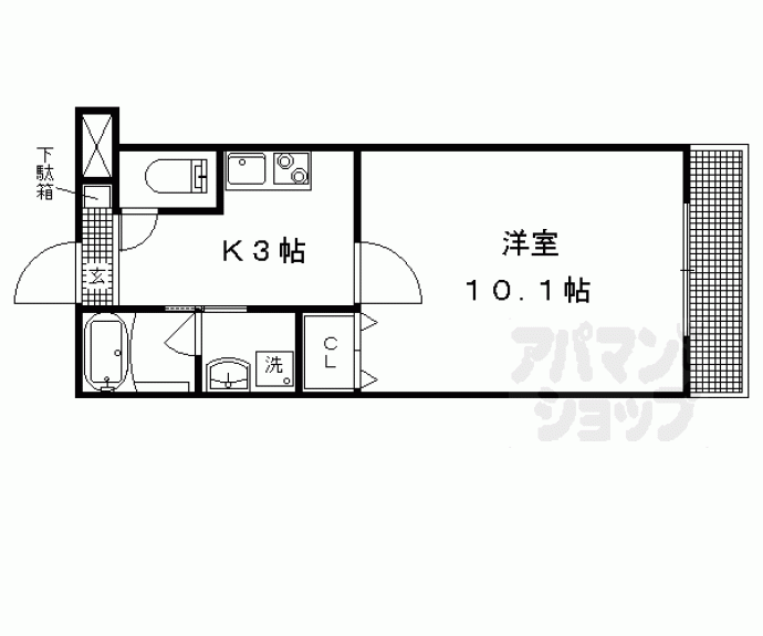 【Ｍフラット百萬遍】間取