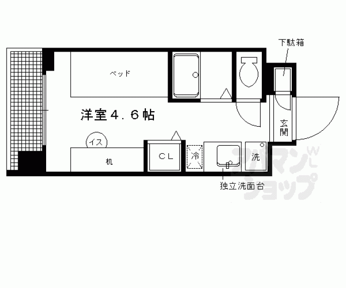 【キャンパスヴィレッジ京都一乗寺】間取