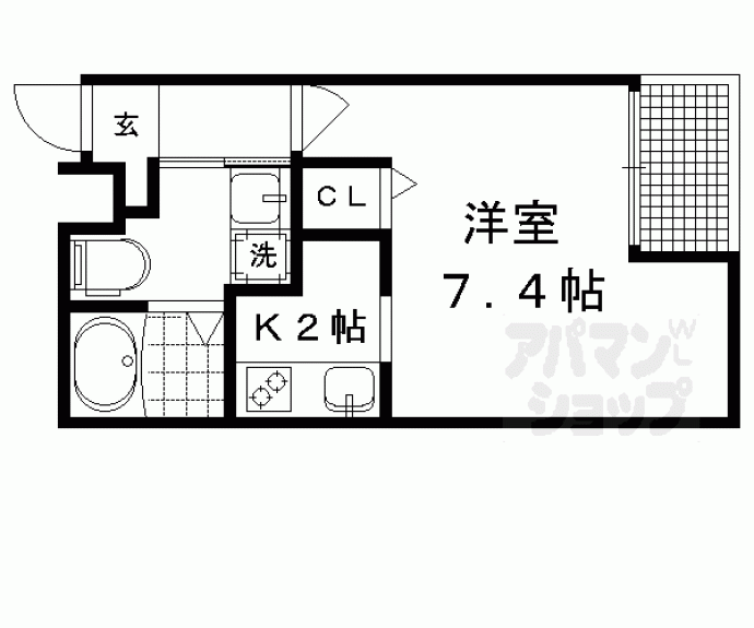 【メゾン・サンマルタン京大北】間取