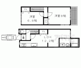 【田中西樋ノ口町貸家３０－８】