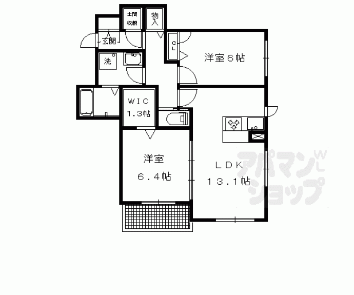 【シャーメゾン岩倉南】間取