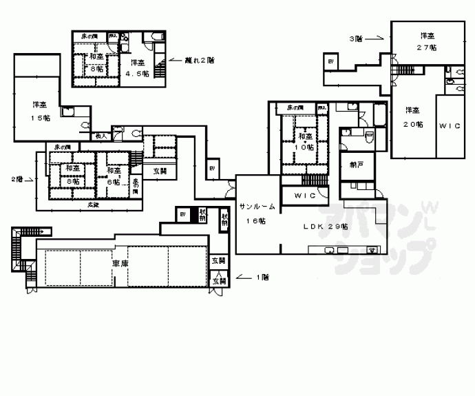 【岩倉幡枝町貸家６０１－１０】間取