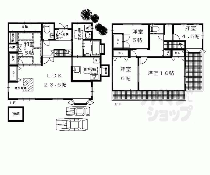 【左京区北門前町貸家】間取