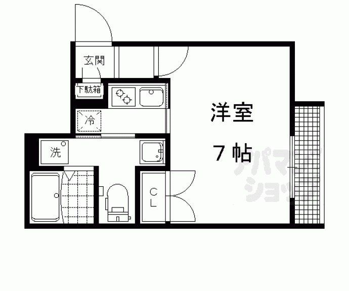 【ＴＨＥ　ＧＡＲＮＥＴ　ＳＵＩＴＥ　ＲＥＳＩＤＥＮＣＥ　京大前ＷＥＳＴ】間取