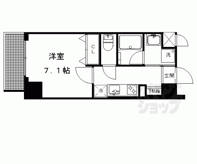 【ベラジオ京都一乗寺Ⅲ】間取