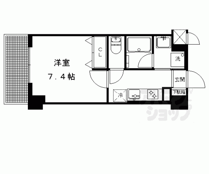 【ベラジオ京都一乗寺Ⅲ】間取