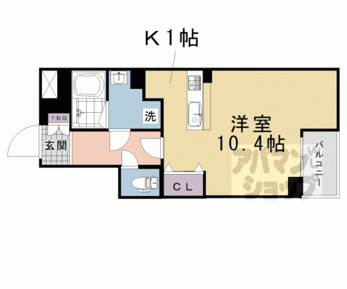 【グランレブリー北白川】間取