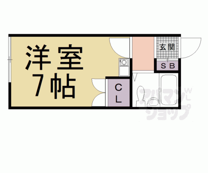 【京都アパートメント２】間取