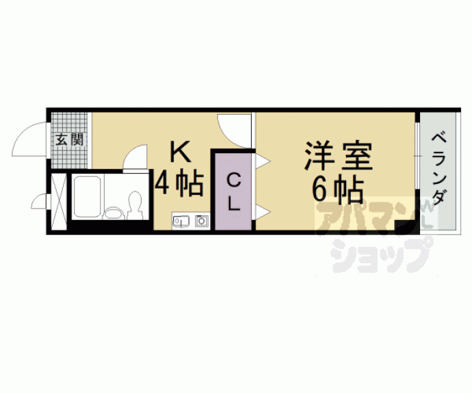 【信和岩倉ハイツ】間取