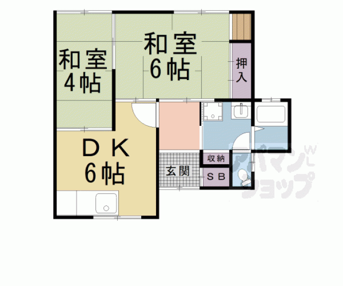 【上高野稲荷町貸家】間取