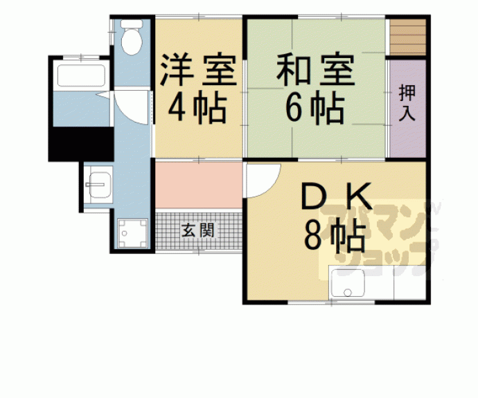 【上高野稲荷町貸家】間取