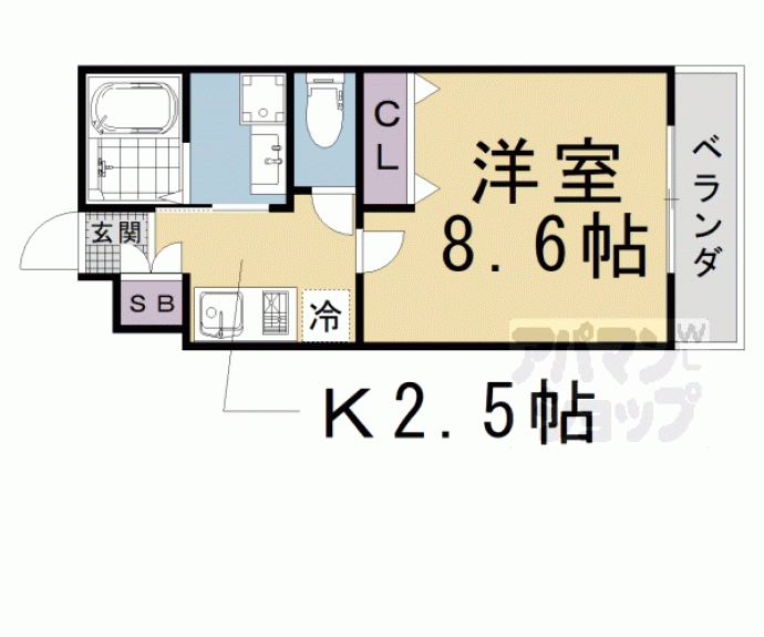 【ハーミテージ修学院】間取