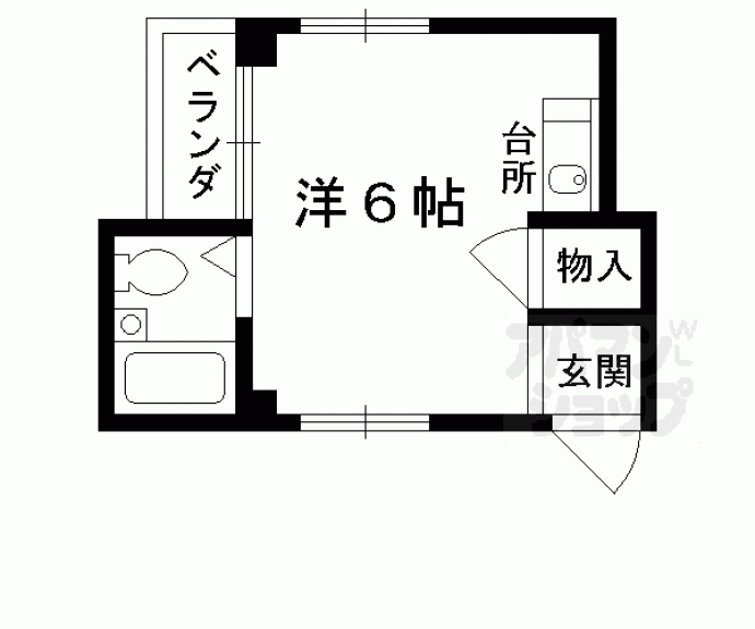 【コーポサンライズ】間取