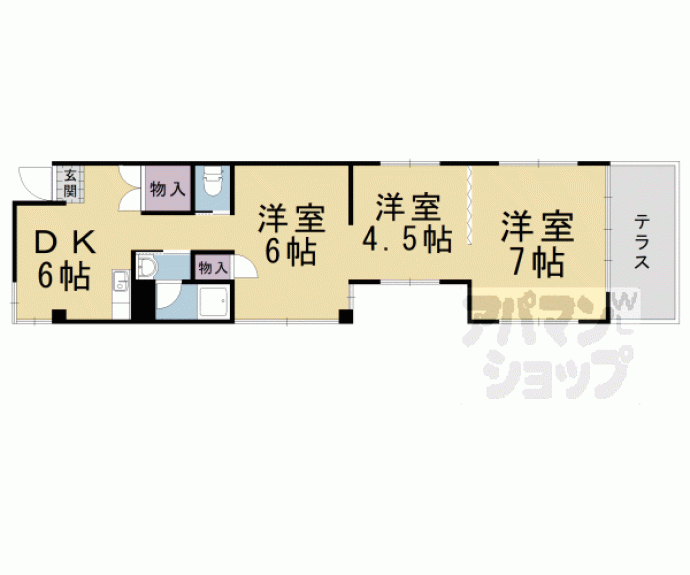 【コーポサンライズ】間取